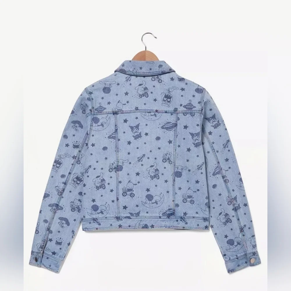 Hello Kitty & Friends Women's Plus Size Jean Jacket (Size 3X) - Picture 2 of 10